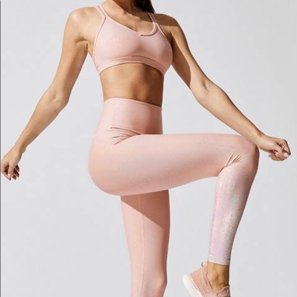 Beyond Yoga Double Back Alloy Speckled set